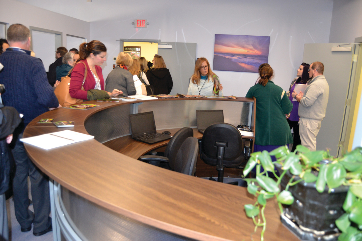 READY TO SERVE: Though sparsely furnished, the facility’s goal is to provide a safe, relaxing and welcoming environment for clients. Those who visit the triage facility can stay for up to 24 hours while their situation is being addressed.